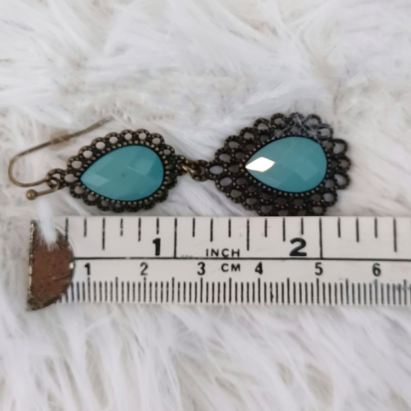 Target Brand Blue Dangle Earrings - Picture 7 of 9